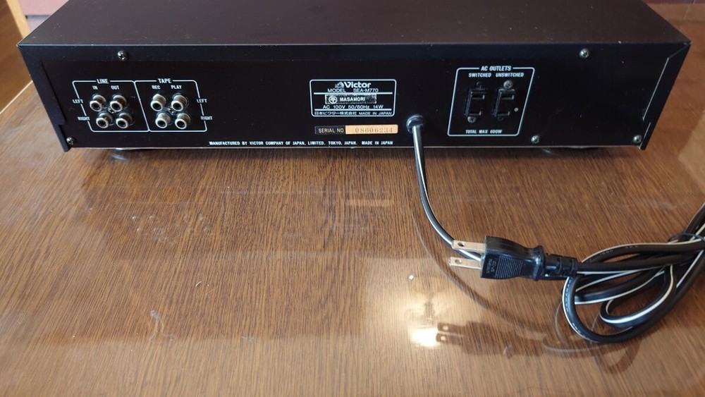 VICTOR SEA-M770 Graphic Equalizer Spectrum Analyzer Working Confirmed