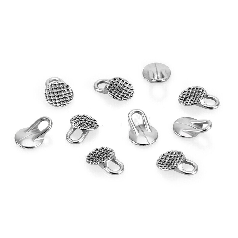 Dental Ortho 10 Pcs Bondable Round/Rectangular Traction Hook Monoblock/Split