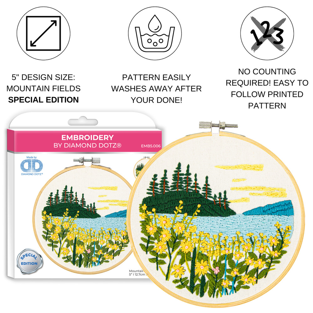 Diamond Dotz Embroidery Mountain Lake