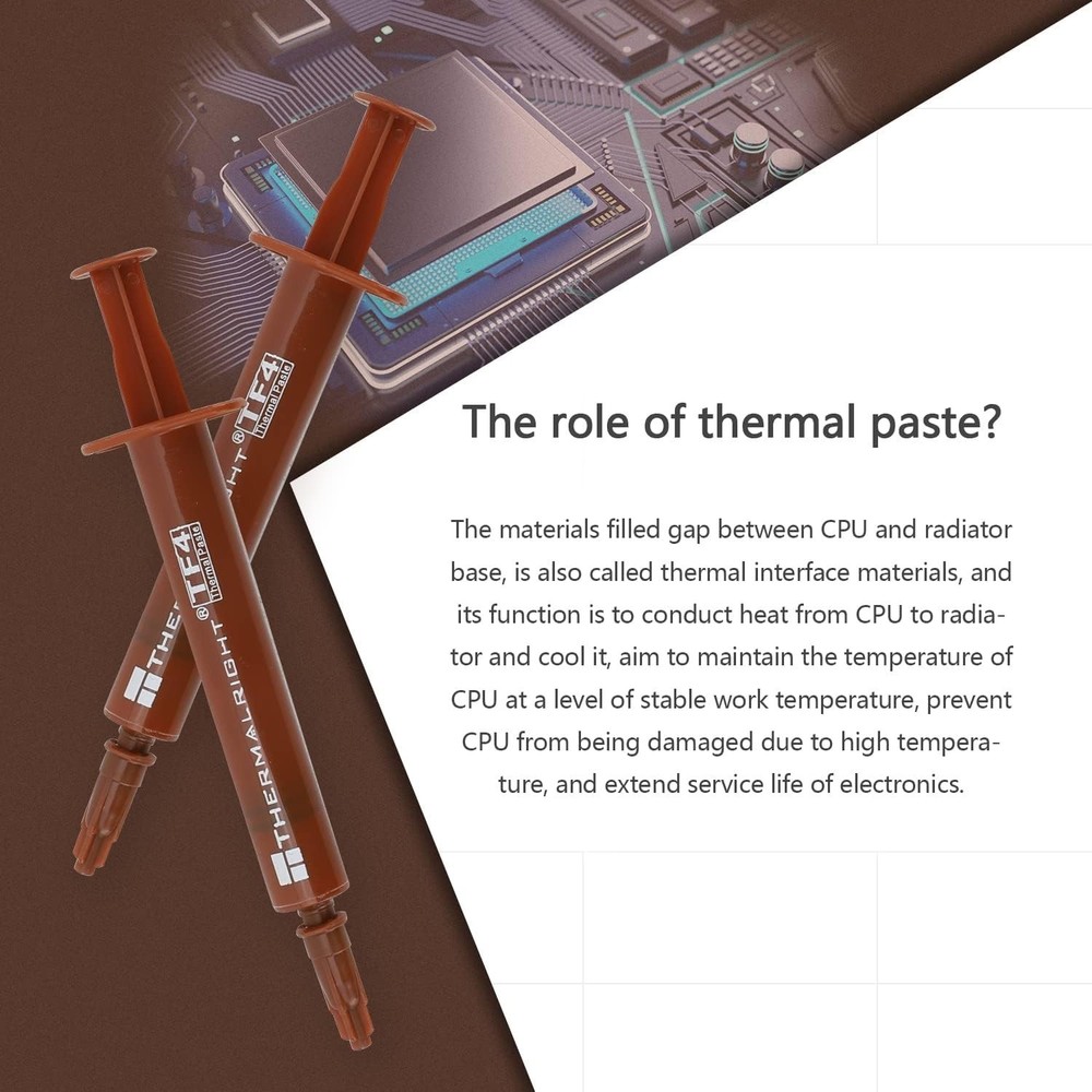 TF4 1.5g High Performance Thermal Paste - Safe for All Electronics, Easy to Use