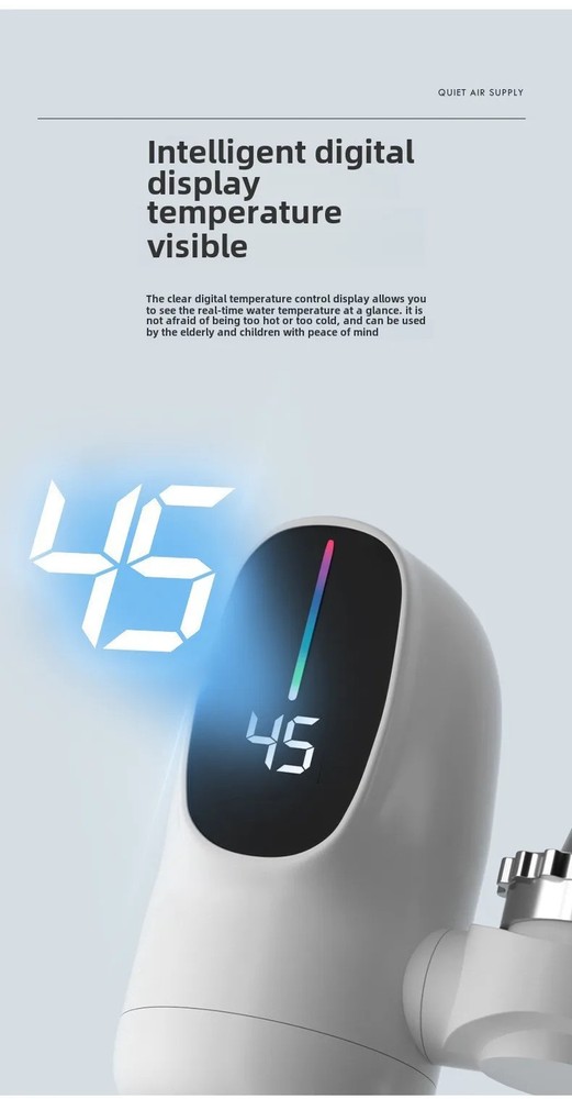 Instant Heating Faucet Water Tap Tankless Water Heater Electric Kitchen Faucet