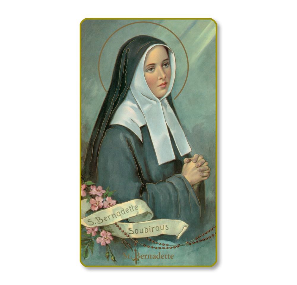 St. Bernadette Paper Holy Cards, 100-Count Value Pack