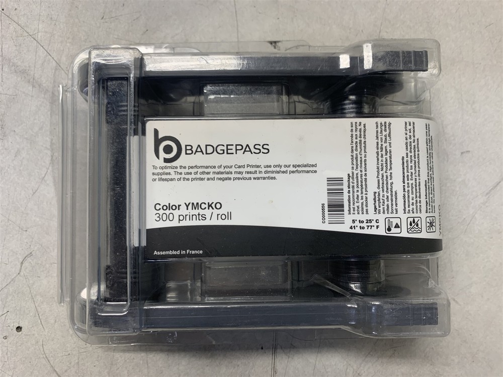 BADGEPASS YMCKO 300 PRINTS/ROLL