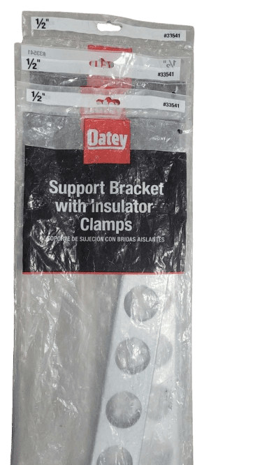3-PACK Oatey Pipe Support Bracket with 1/2 in. Insulator Pipe Clamps