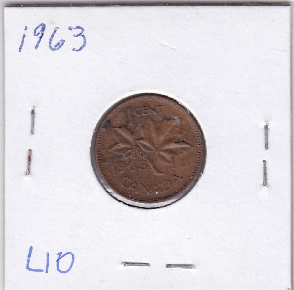 1963 Canada Cent L10