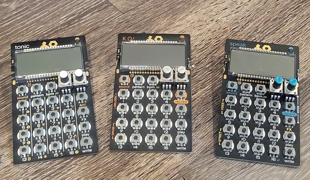Teenage Engineering Pocket Operator Complete Set with Cases and Stands