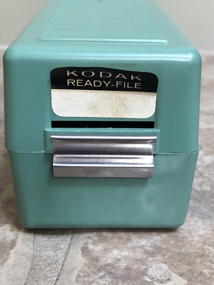 Kodak Ready File 35mm Slide Container Plastic Storage Box 9.5 X 2.5”