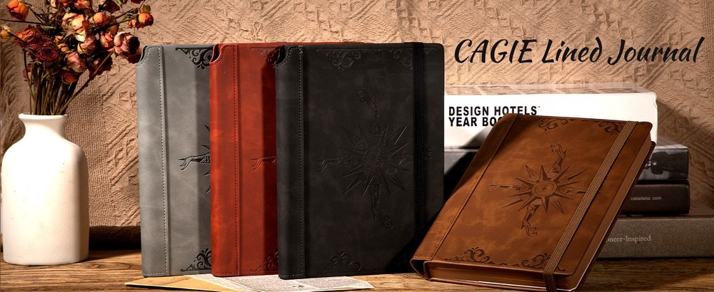 pass Leather Notebook Journal for Men, 100 GSM 288 Pas Lined