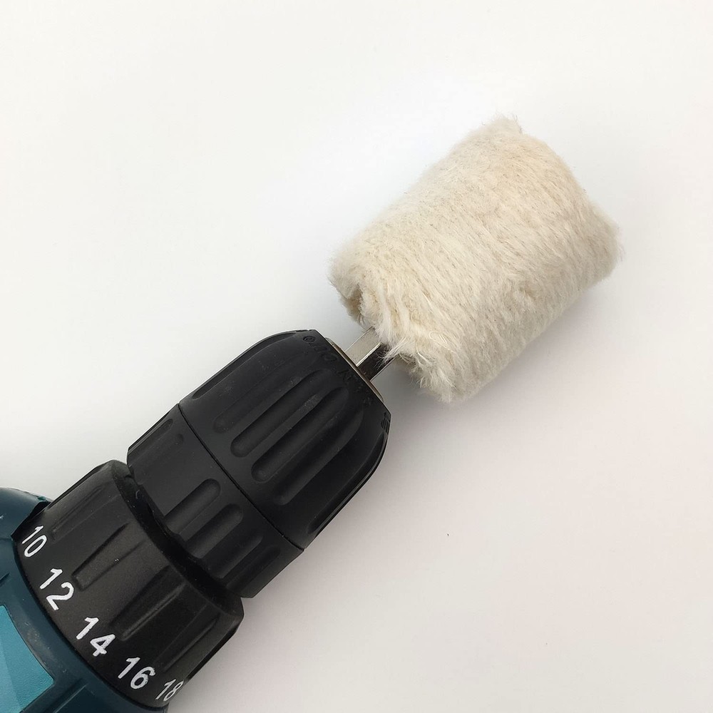 Multi-Shape Buffing Wheels for Electric Drill - 6 Cotton Pads for All Materials
