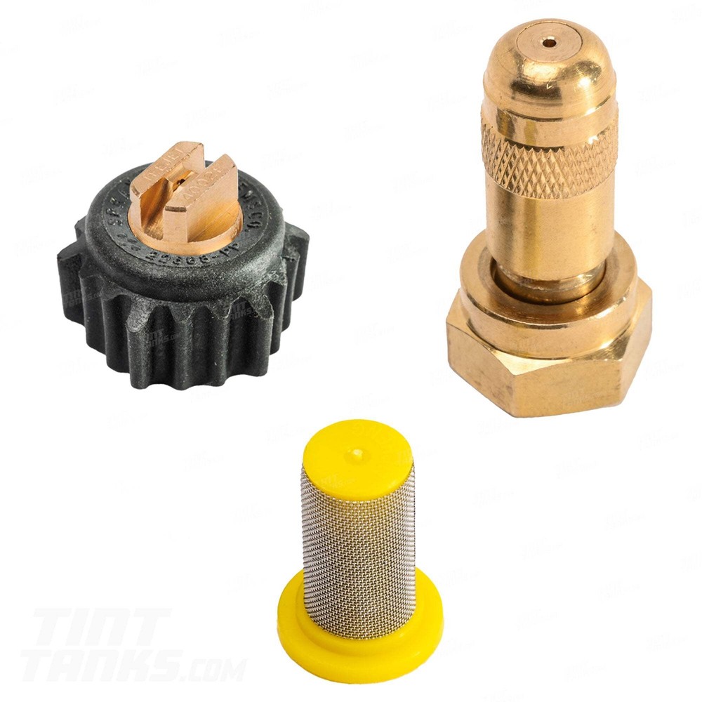 Heavy Duty Brass Spray Gun with Filter and Nozzle Set