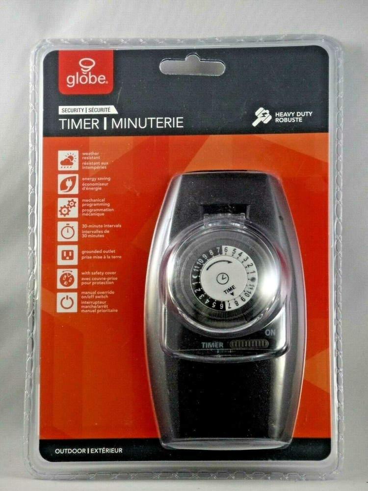 NEW GLOBE SECURITY TIMER HEAVY DUTY ROBUSTER/OUTDOOR