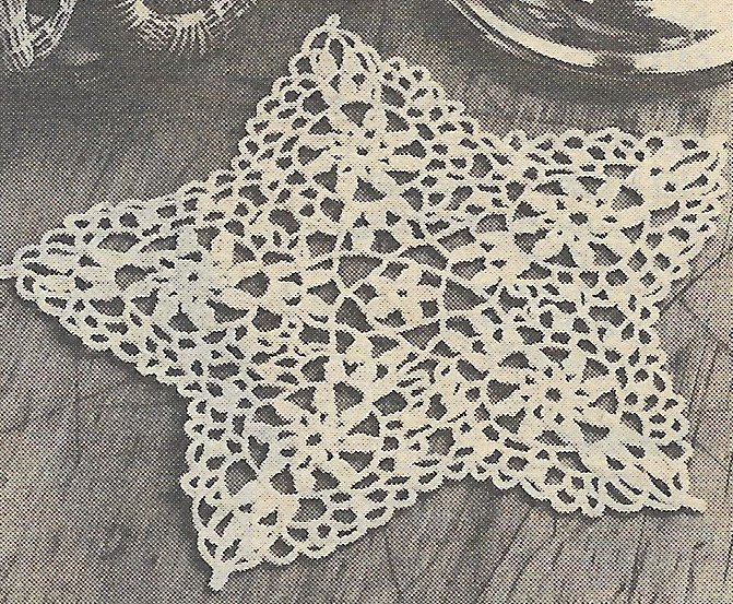 vintage, Star Doily crochet PATTERN INSTRUCTIONS