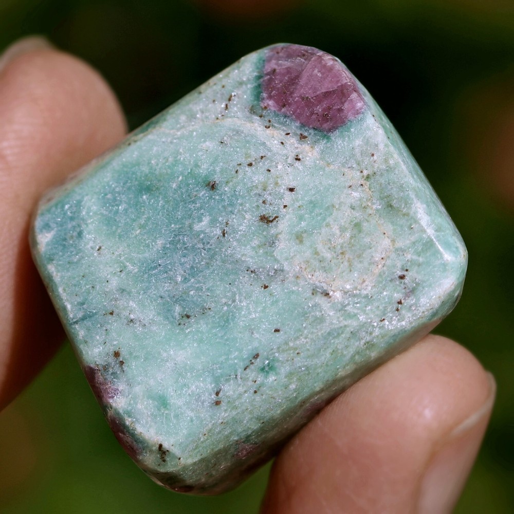 Tumbled Stone: Ruby and Fuchsite from India (RUB203)