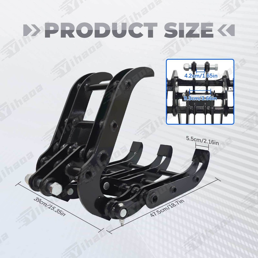 TYPHON Attachment Grappler Grabber Attachments for Mini Excavators Excavator