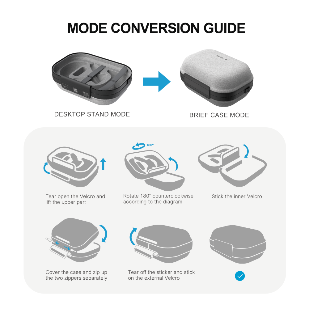 BOBOVR C3 Carrying Case,Three Versatile Modes, Compatible with Meta Quest 3