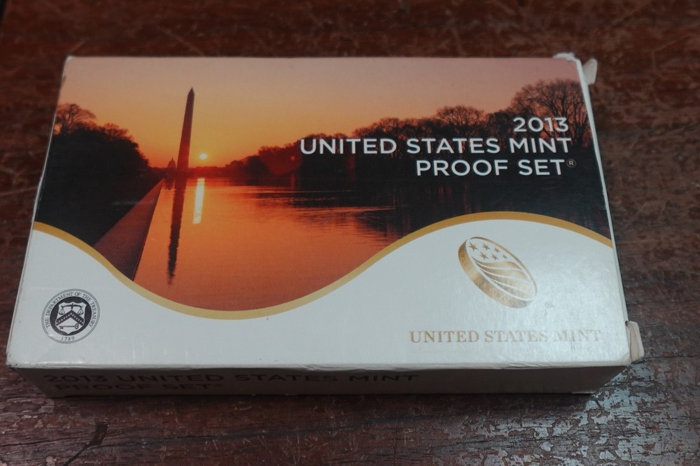 2013 United States Mint Proof Set with COA INCOMPLETE MISSING HALF DOLLAR