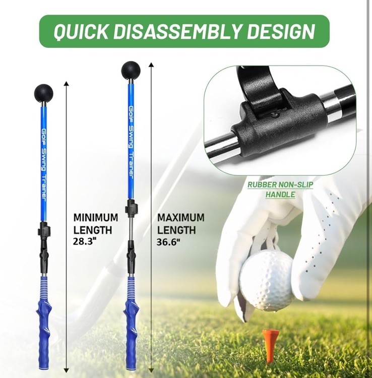 Portable Golf Swing Trainer Gesture Posture Corrector Position Grip Practice