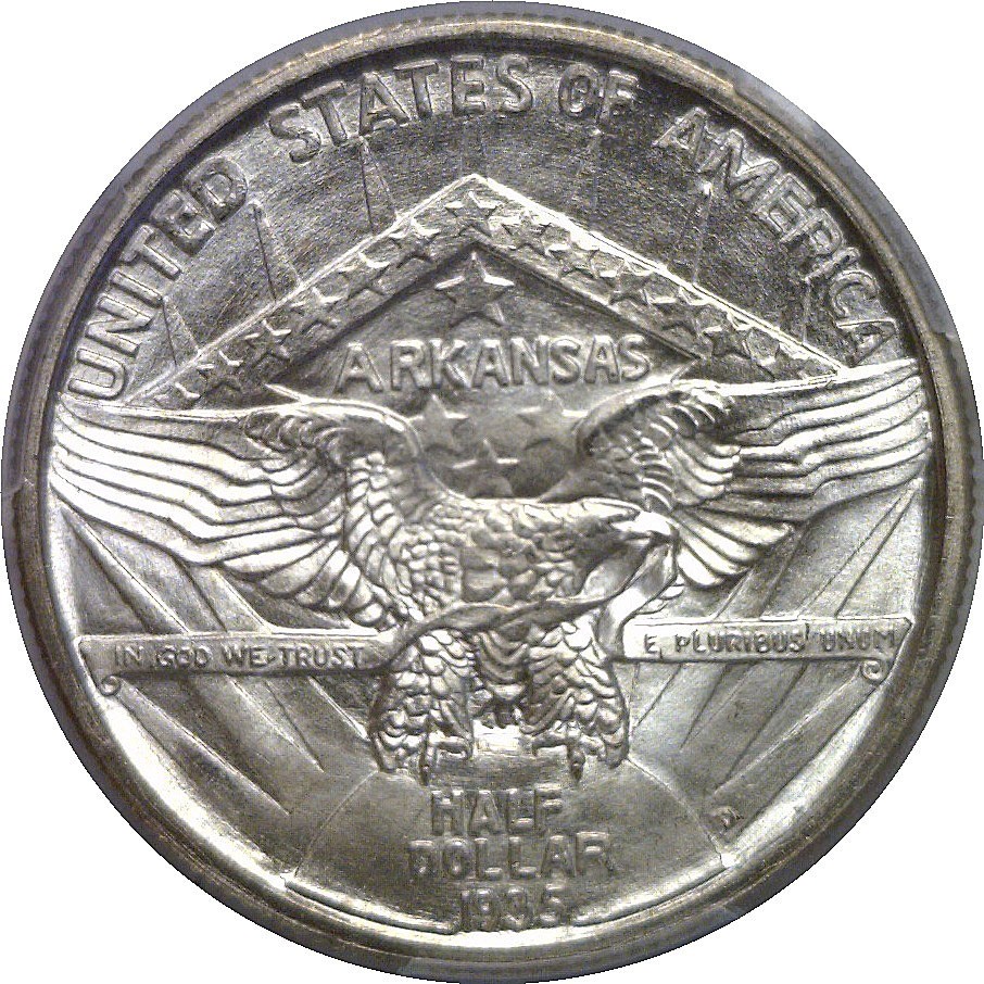 1935-D Arkansas Commemorative Half Dollar PCGS MS-67