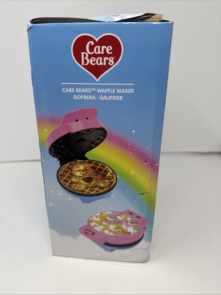 Care Bears Waffle Maker Round or Bear Shape Kitchen Baking Breakfast MIB NEW