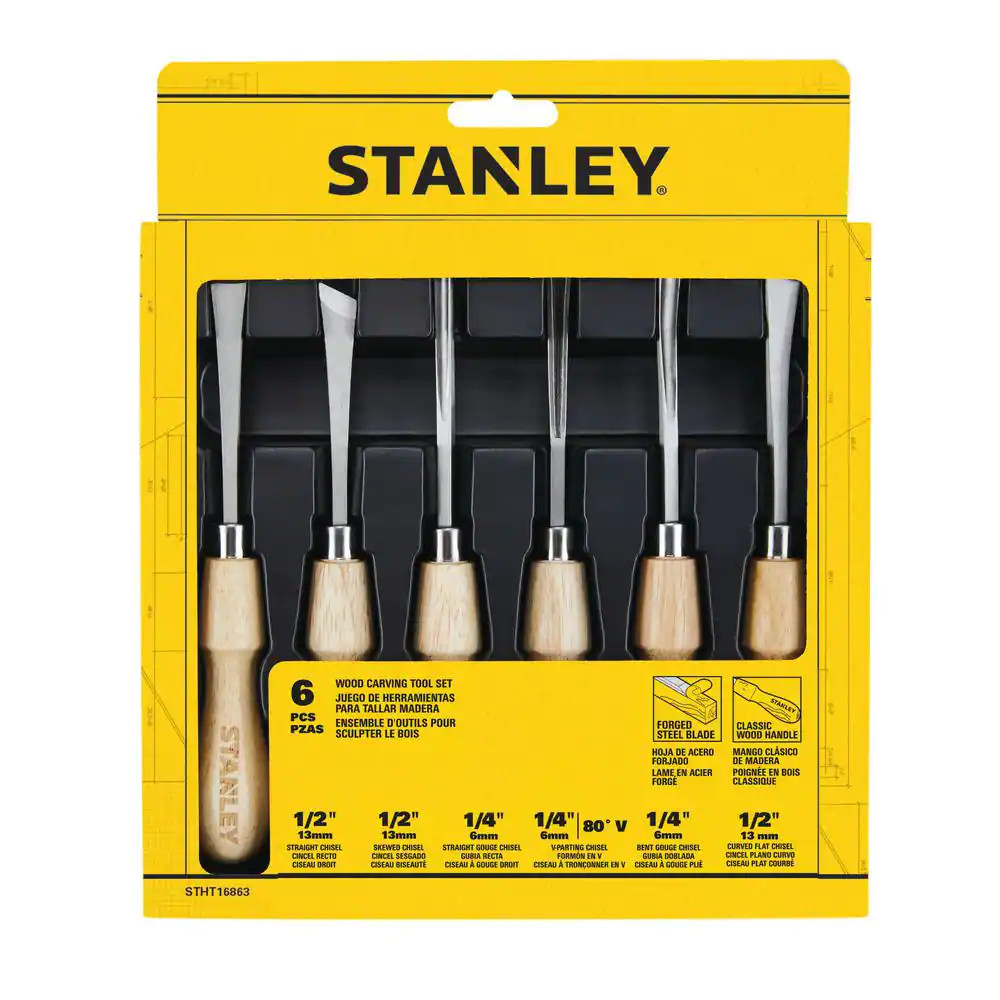 Wood Carving Set (6-Piece)