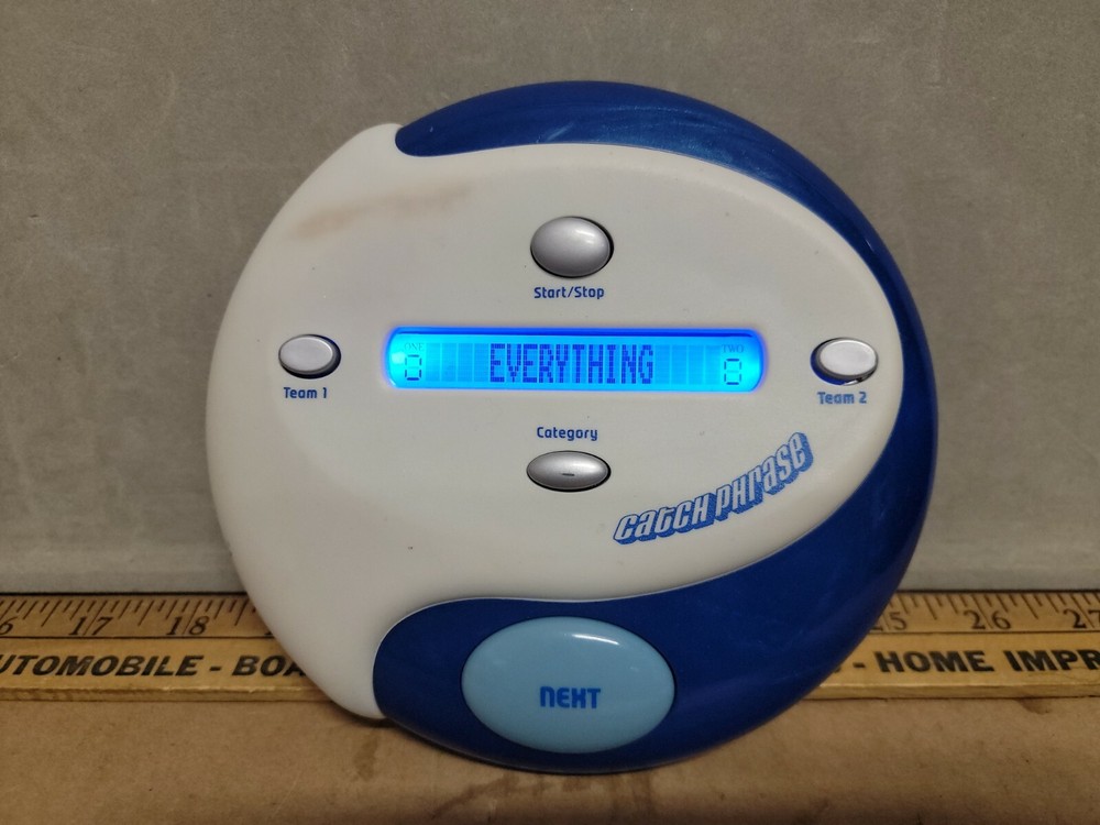 Catch Phrase Electronic Game Handheld Parker Brothers Tested Works