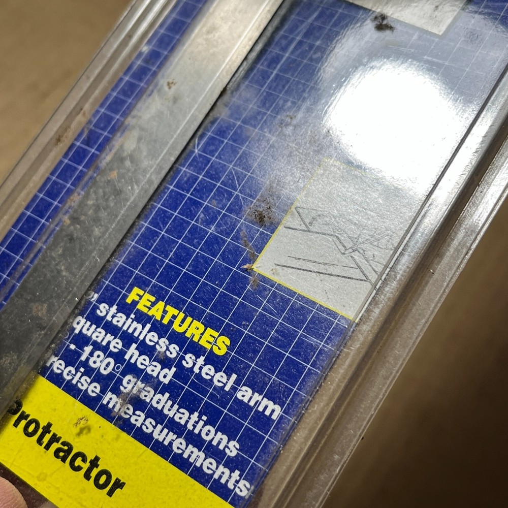 Skill Tech 6" Protractor Steel Arm Positive Adjustment D9 M40871