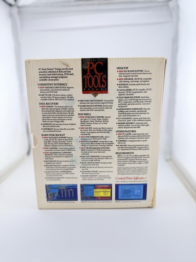 Vintage PC Tools Deluxe Version 6 DOS Software 5.25 & 3.5 Disks Complete Set