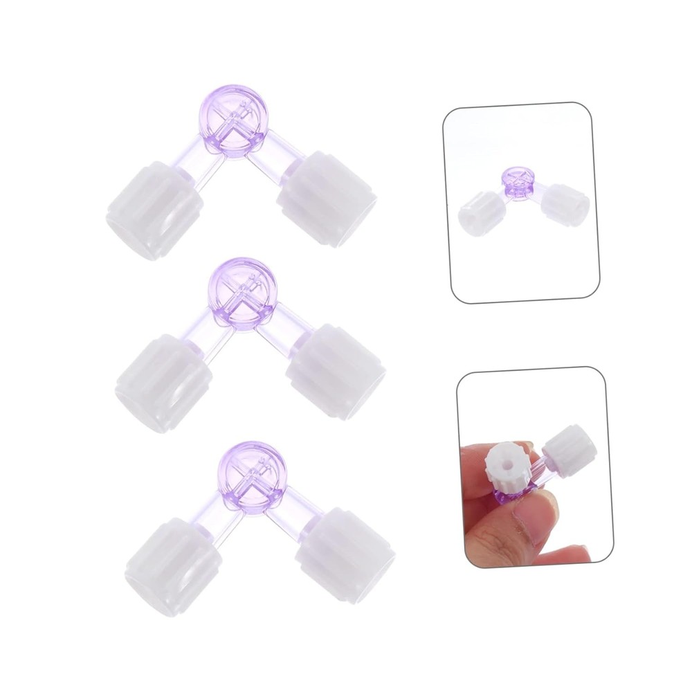 10 PCS 2-Way Stopcock Luer Lock Connection Adapter
