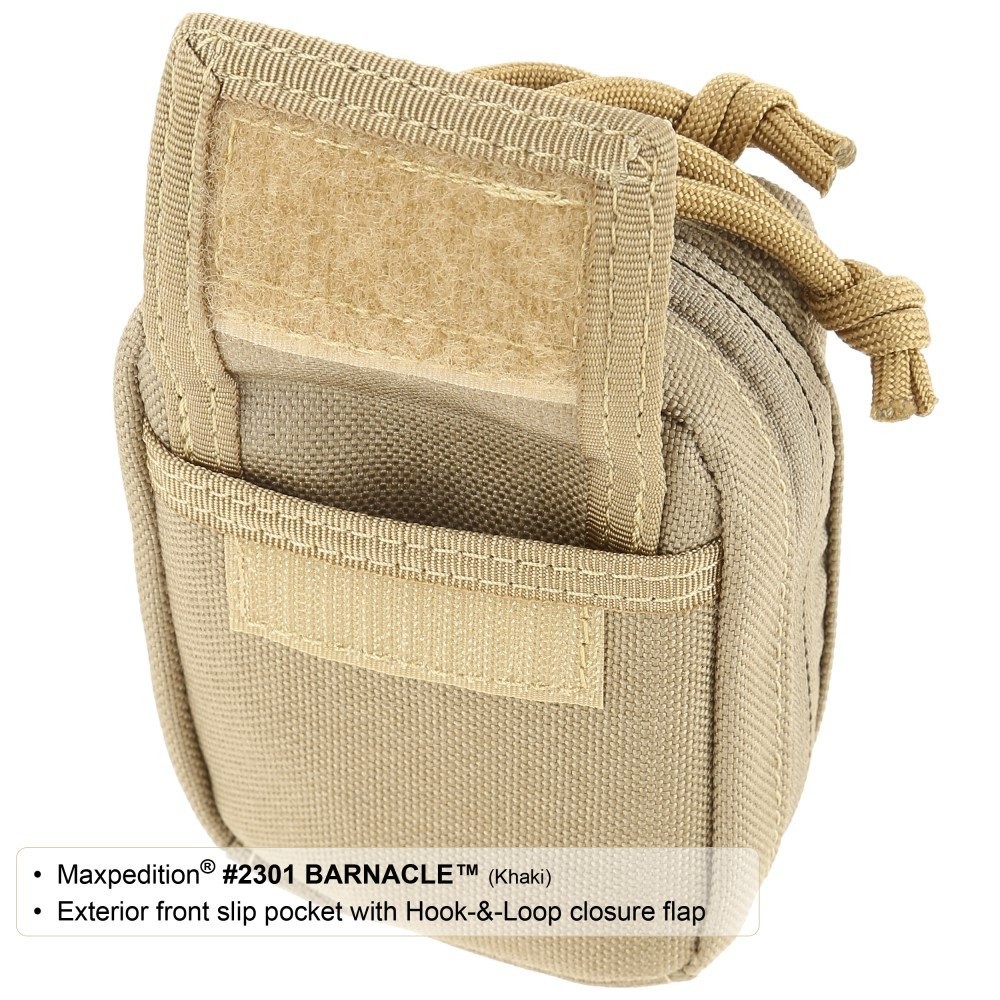 Maxpedition Barnacle Compact Utility Pouch (Black) One Size, Black