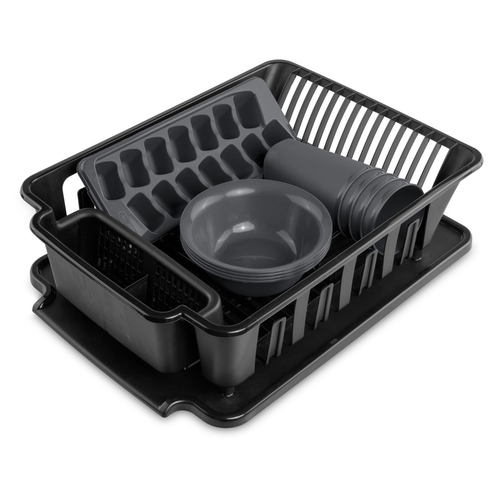 (2 Pack) Sterilite 12 Piece Kitchen Set, Includes Sinkset, Bowls,