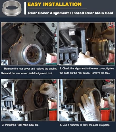 LS Rear Main Cover Billet Alignment Tool, Front Cover Alignment Tools & Oil