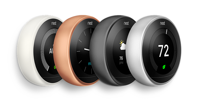 COMPLETE KIT: Google Nest 3rd Generation Learning Thermostat - Choose Color &