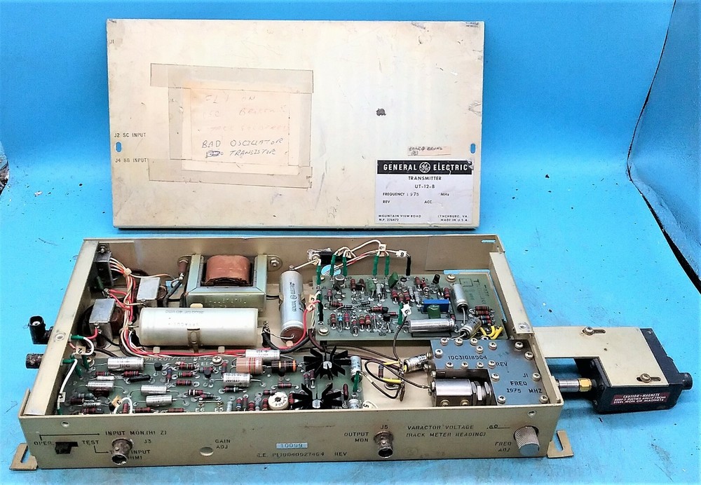 Vintage General Electric Transmitter UT-12-B  / 1975 MHz