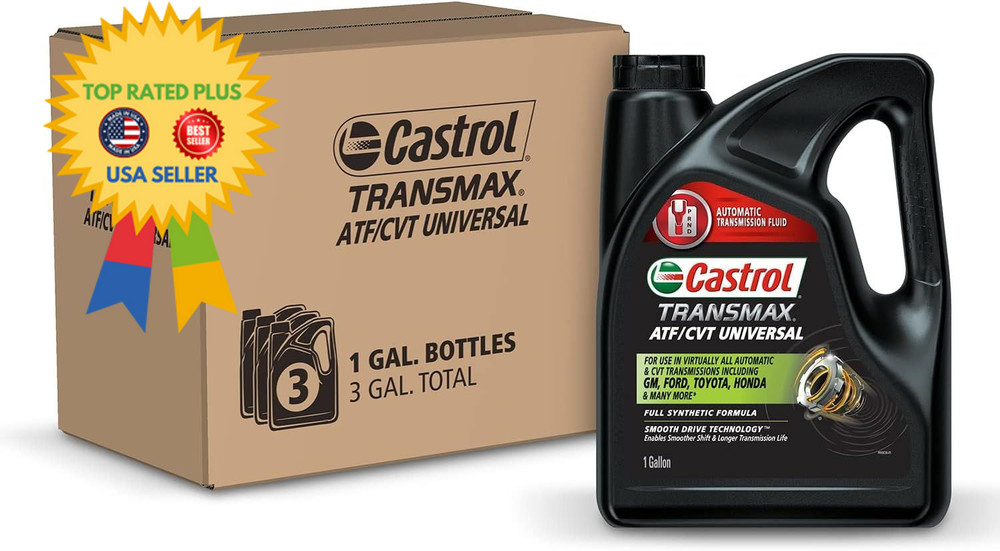 Castrol Transmax ATF/CVT Universal Automatic Transmission Fluid, 1 3 Pack