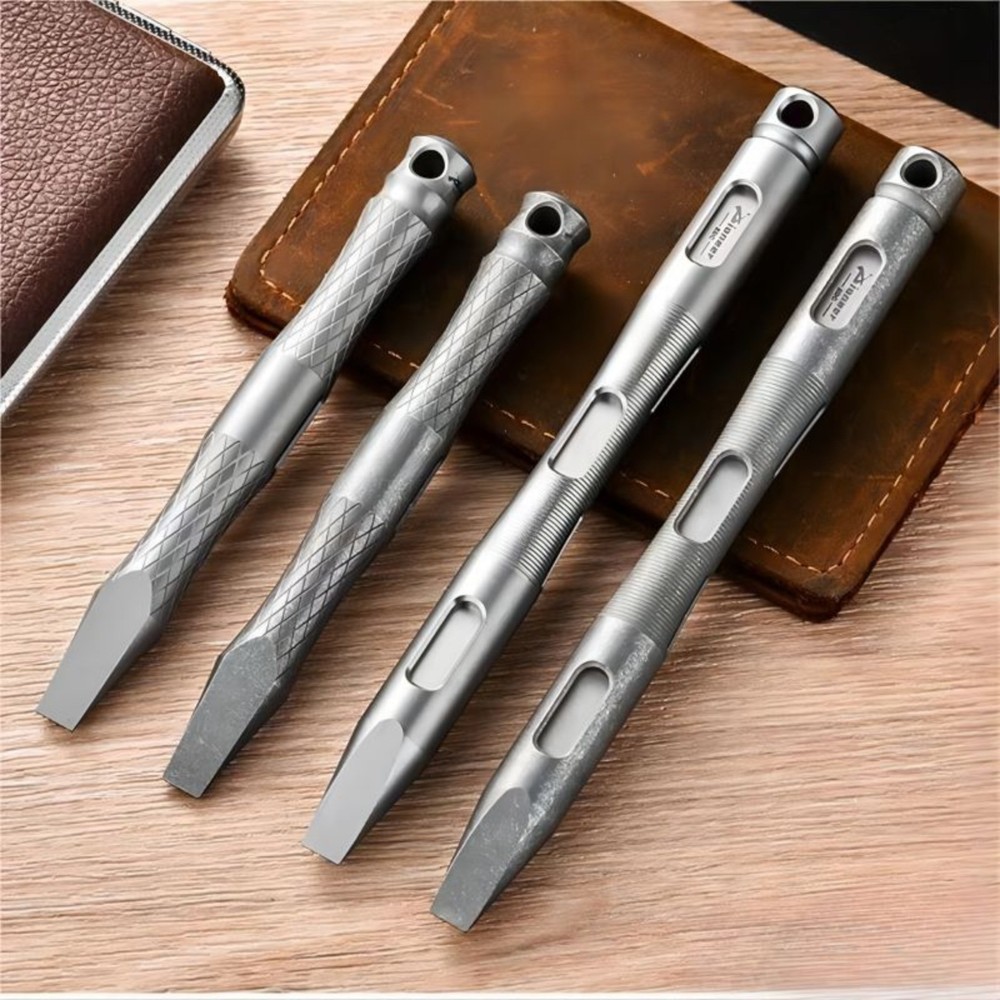Titanium Pry Bar Crowbar Pocket Tool Keychain EDC Outdoor Camping Multi Tools