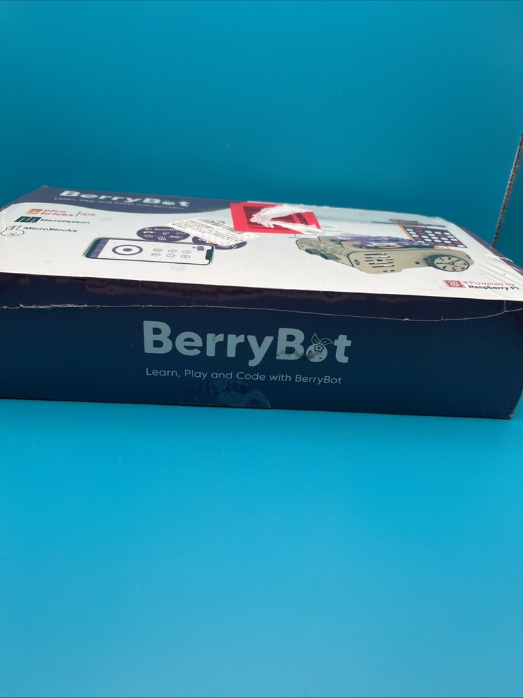 BerryBot Programmable Robot Powered By Raspberry Pi *DAMAGED BOX NEW*
