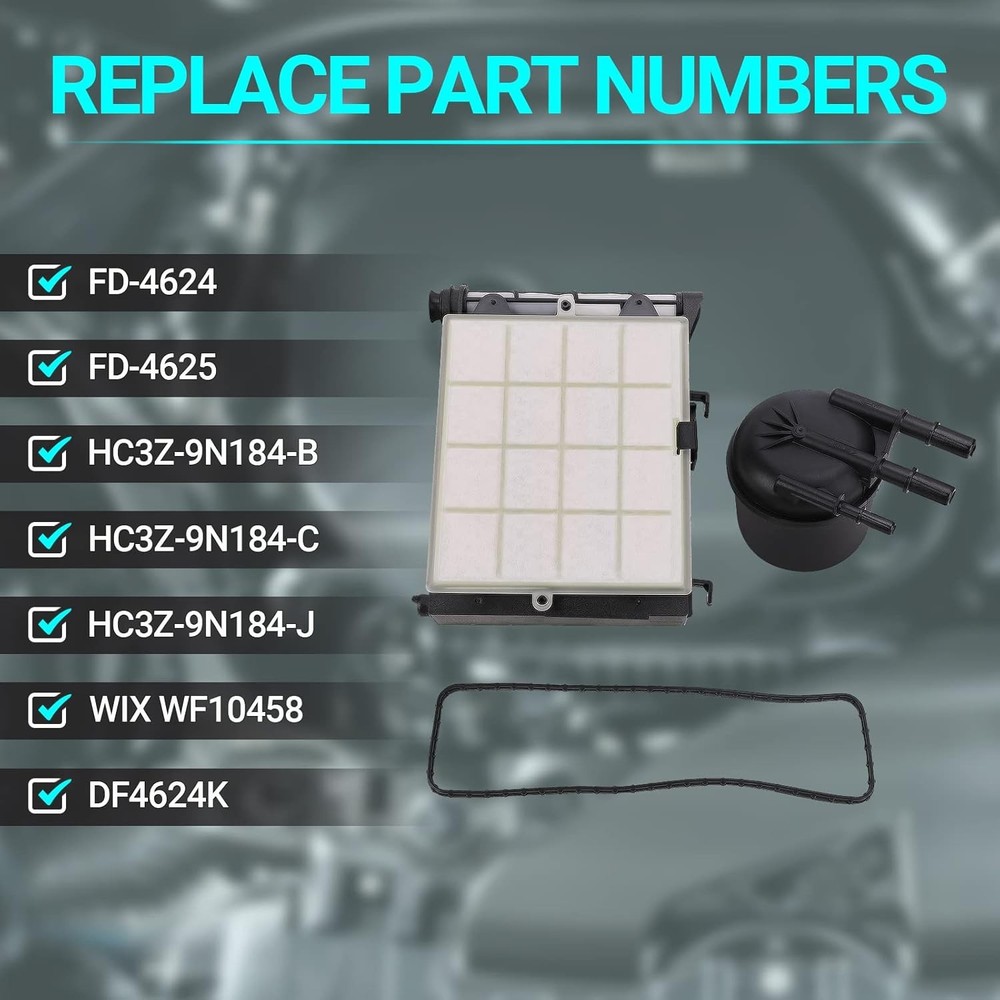 6.7 Powerstroke Fuel Filter Element - Compatible with 2017 2018 2019 2020...