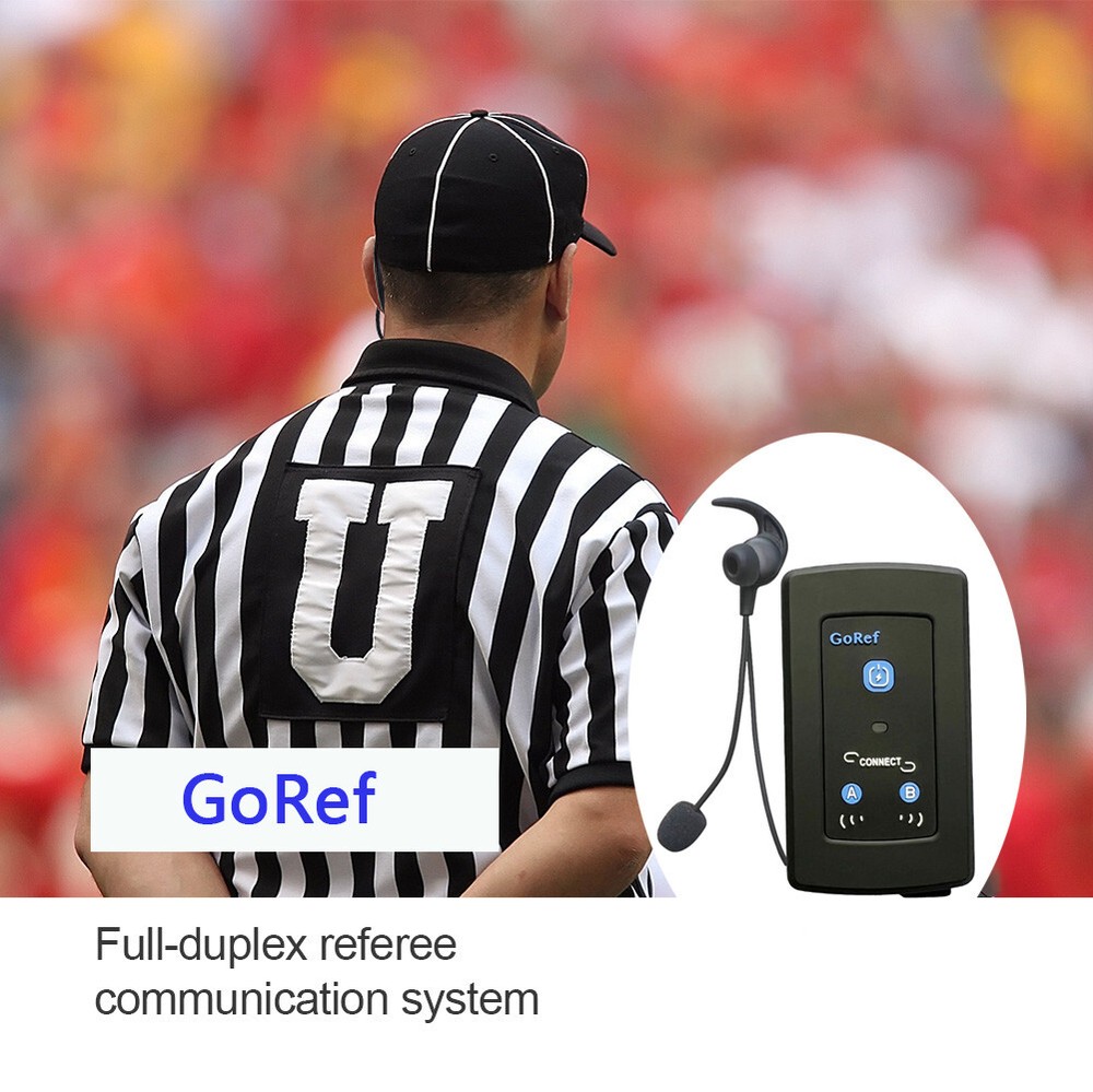 Full Duplex Bluetooth Football Soccer Referee Intercom Headset Kit