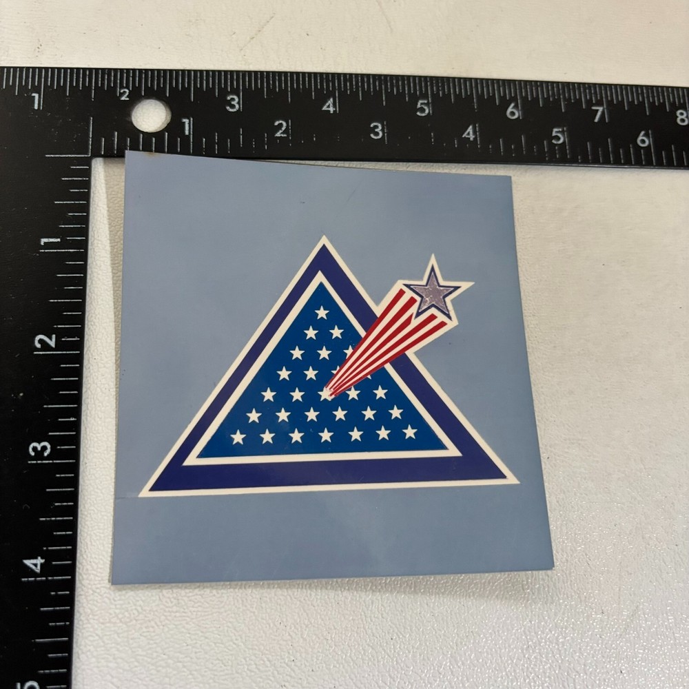 UNKNOWN Sticker Decal Thought To Be Space Or Flight Related 52SM