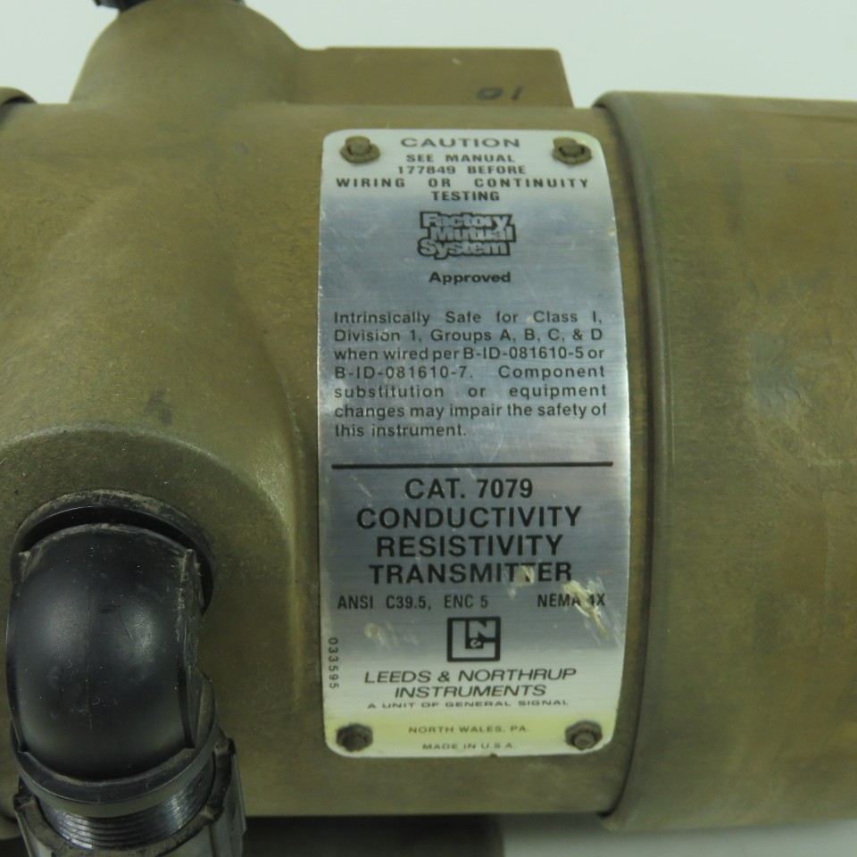 Leeds & Northrup Instruments 7079 Conductivity Resistivity Transmitter