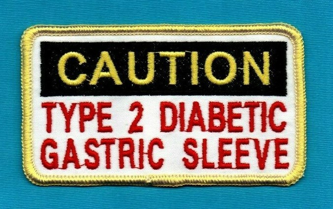 CAUTION - TYPE 2 DIABETIC GASTRIC SLEEVE -  service dog vest patch