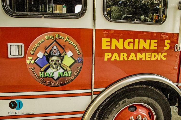 Oklahoma City Oklahoma Fire Dept Haz Mat patch B