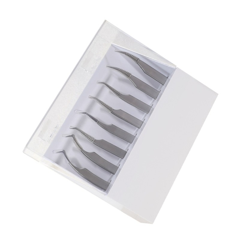 Tweezers Organizer Display Case with 8 Slots Compact Storage Space Saving