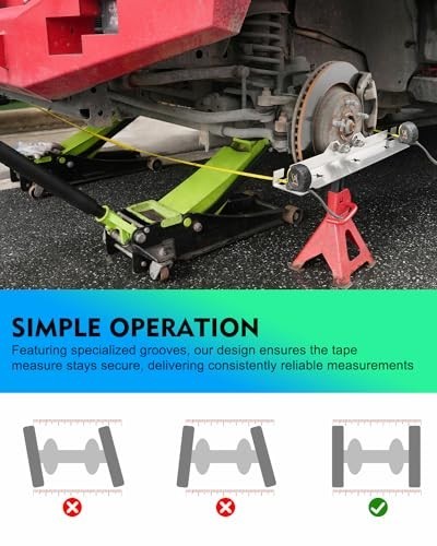 Stainless Steel Wheel Alignment Tool Plate - Premium Toe Alignment with Hanging