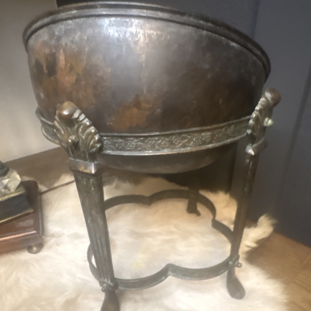 Maitland Smith Ltd. India Made Patinated Copper Compote Bowls
