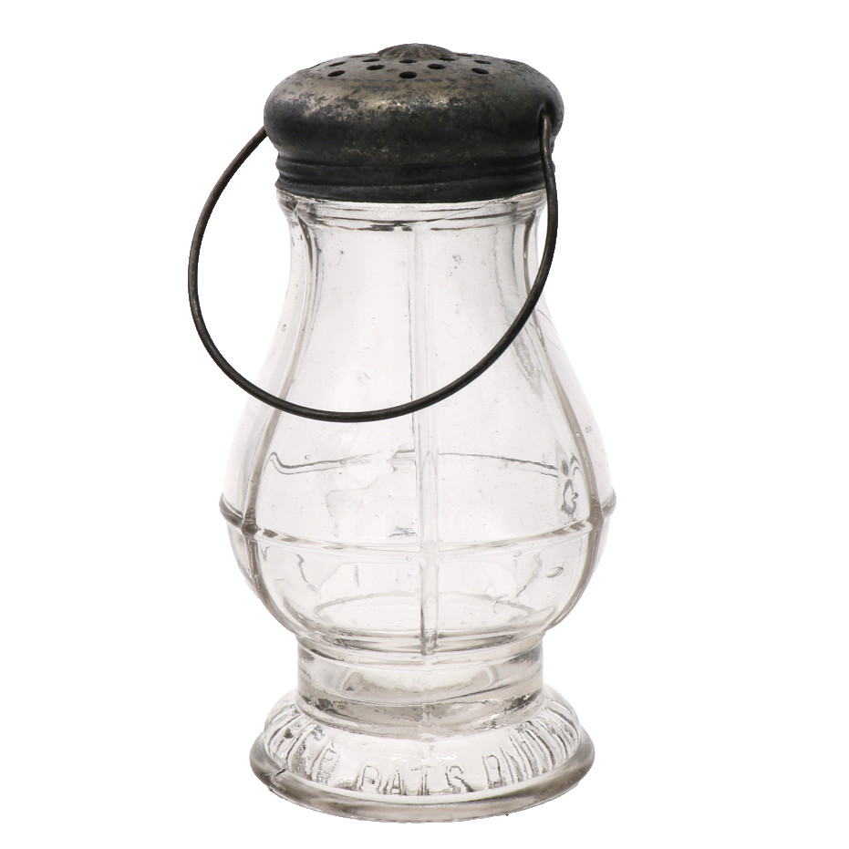 Pat 1904 EAPG Eagle Lantern Glass Base Candy Container / Salt Shaker 4 1/4" Tall