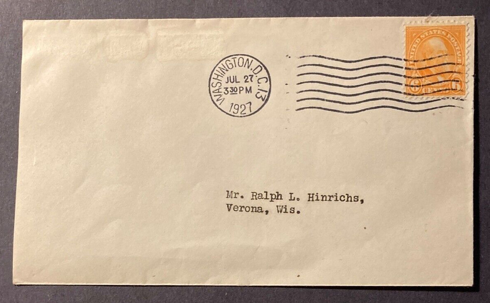 #638 6 cent Garfield FDC without cachet
