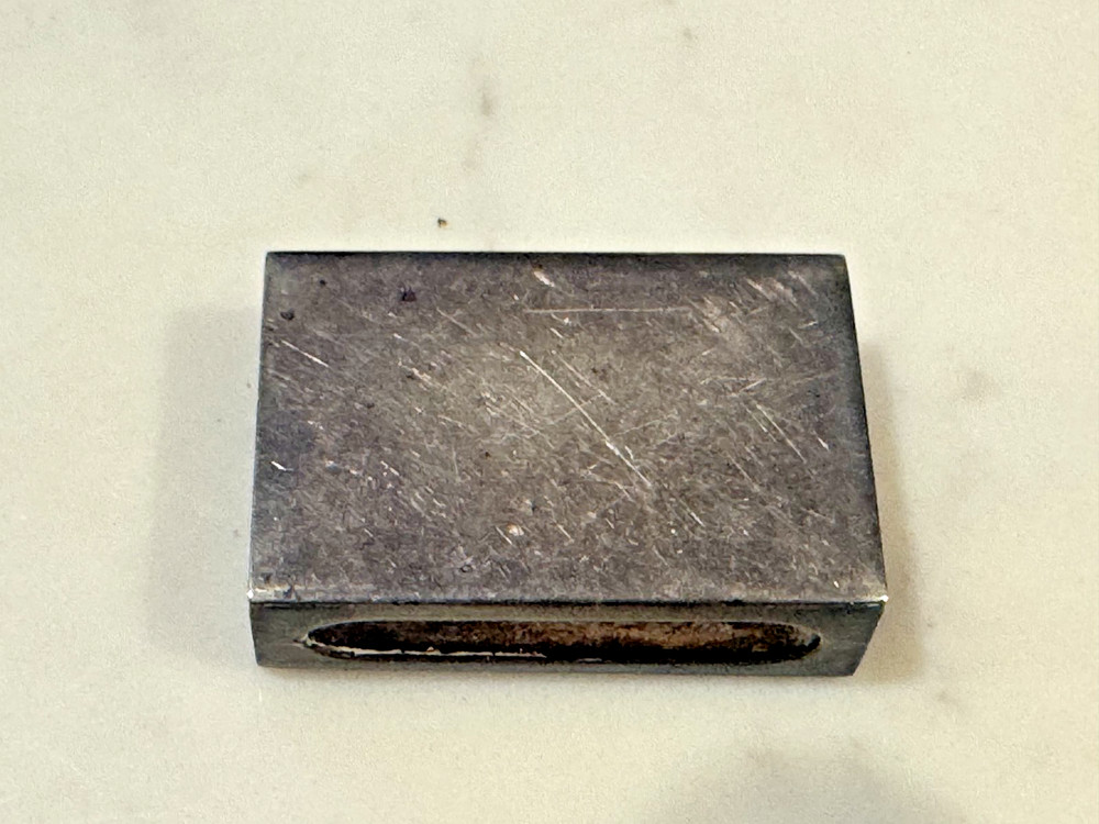 Sterling Silver Matchbox Case Rectangular Antique .925 Monogram JFH Grogan Co.