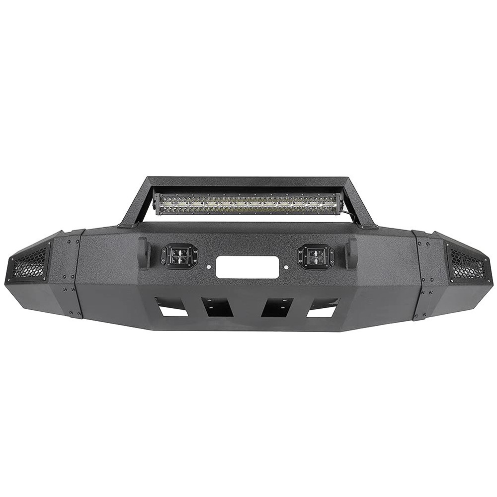 Front Bumper Ram 2500 3500 2010-2018 Winch Plate D-ring LED Lights