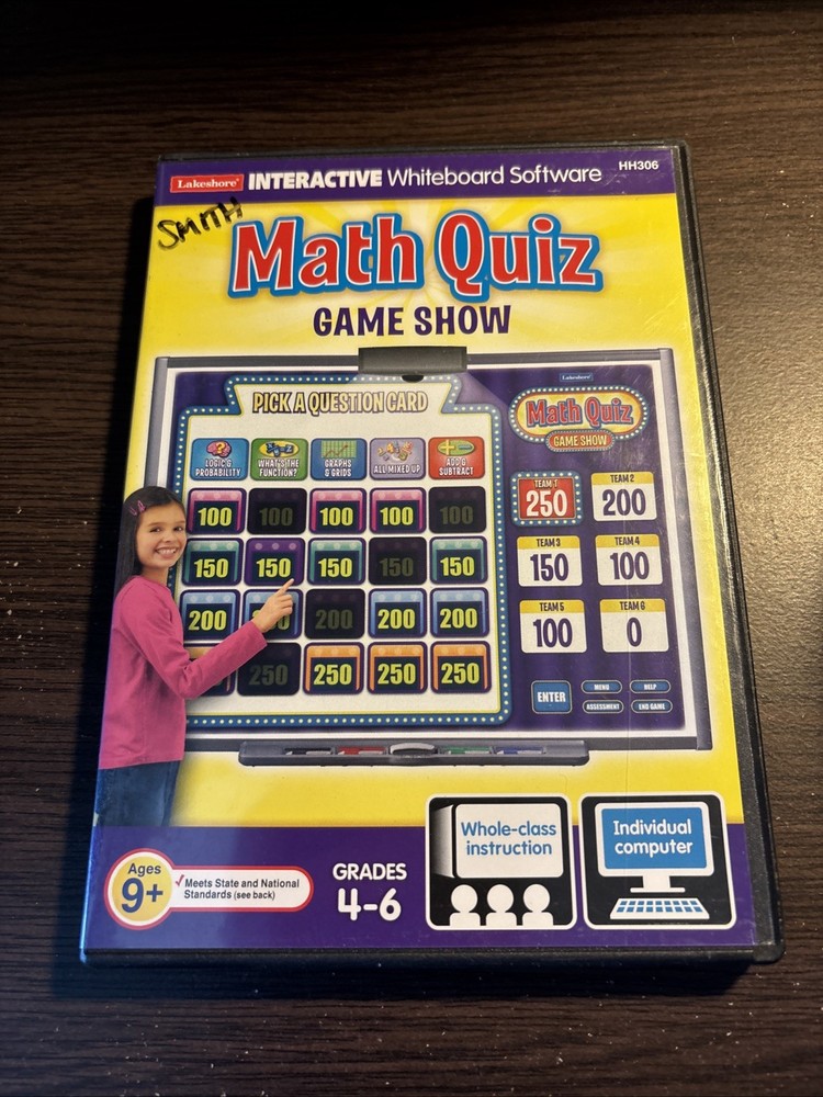 Math Quiz: Game Show (2005) CD-ROM - Interactive Whiteboard Software - Lakeshore